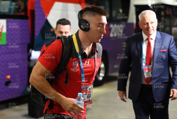 290919 - Australia v Wales - Rugby World Cup - Josh Adams of Wales arrives at the stadium