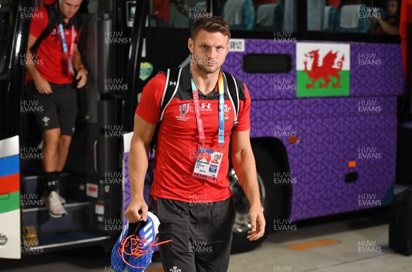 290919 - Australia v Wales - Rugby World Cup - Dan Biggar of Wales arrives at the stadium