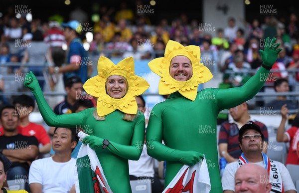 290919 - Australia v Wales - Rugby World Cup - Fans inside the stadium