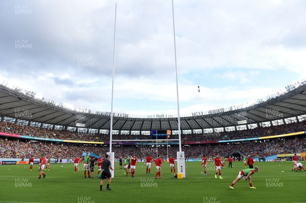 290919 - Australia v Wales - Rugby World Cup - Wales warm up pre match