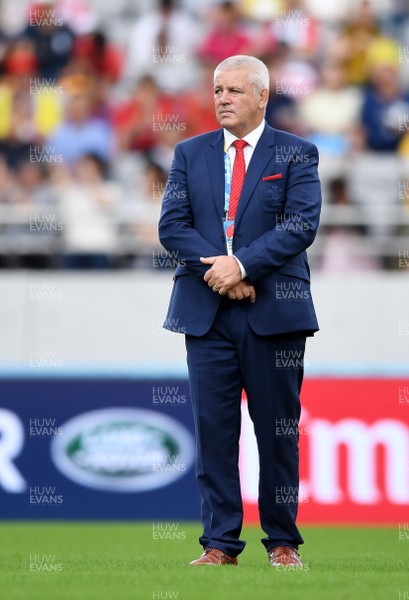 290919 - Australia v Wales - Rugby World Cup - Wales head coach Warren Gatland