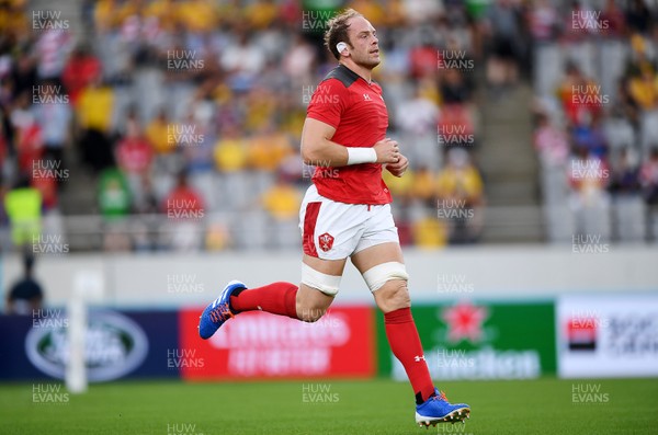 290919 - Australia v Wales - Rugby World Cup - Alun Wyn Jones of Wales during the warm up