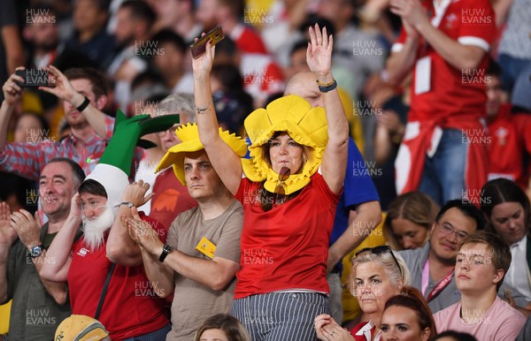 290919 - Australia v Wales - Rugby World Cup - Wales fans during the match