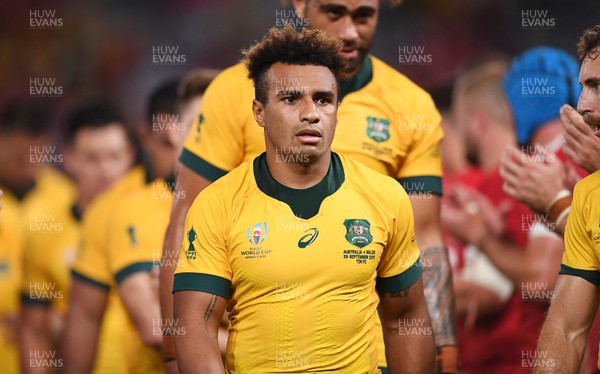290919 - Australia v Wales - Rugby World Cup - Dejected Will Genia of Australia at full time