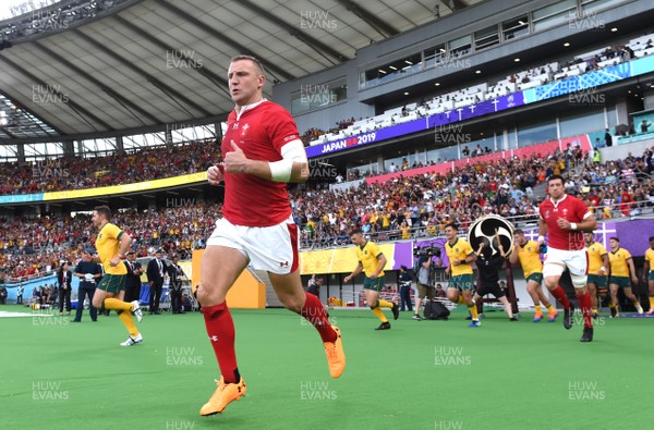 290919 - Australia v Wales - Rugby World Cup - Hadleigh Parkes of Wales