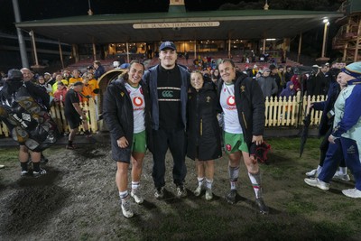 010825 - Australia Women v Wales Women - Wales players at the end of the match