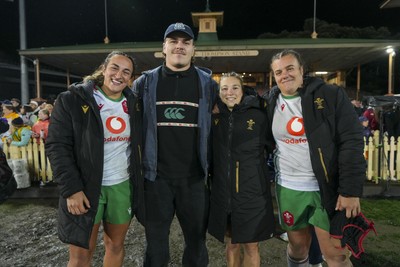 010825 - Australia Women v Wales Women - Wales players at the end of the match