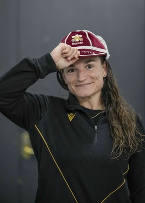 010825 - Australia Women v Wales Women - Jasmine Joyce of Wales with her 50th cap