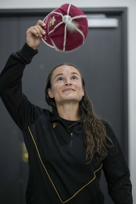 010825 - Australia Women v Wales Women - Jasmine Joyce of Wales with her 50th cap