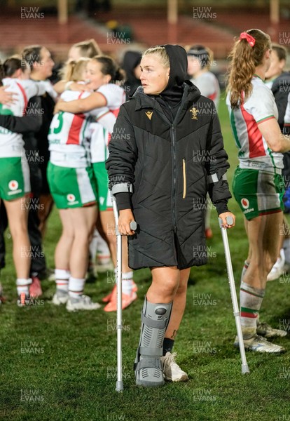 010825 - Australia Women v Wales Women - Alex Callender of Walesr at the end of the match