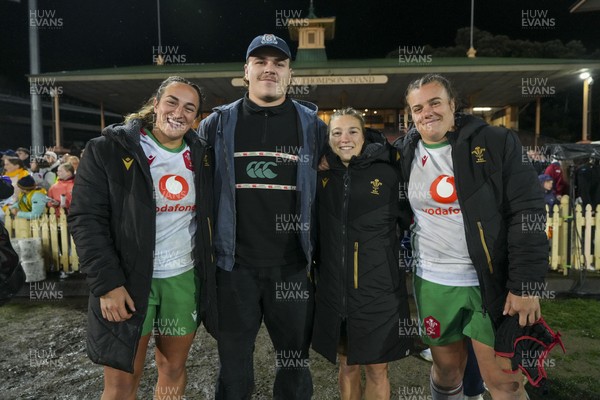 010825 - Australia Women v Wales Women - Wales players at the end of the match
