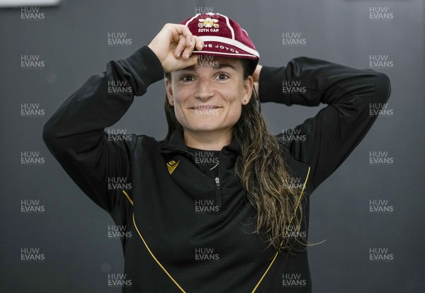 010825 - Australia Women v Wales Women - Jasmine Joyce of Wales with her 50th cap