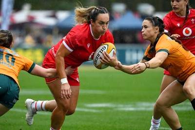 260725 - Australia Women v Wales Women - Courtney Keight of Wales