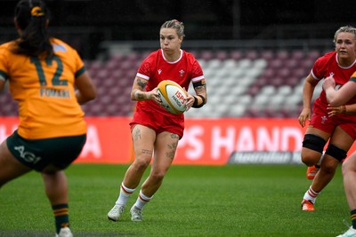260725 - Australia Women v Wales Women - Keira Bevan of Wales