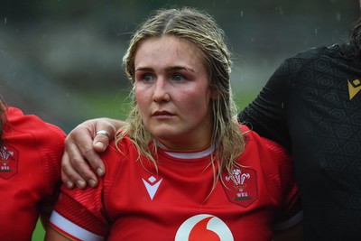 260725 - Australia Women v Wales Women - Alex Callender of Wales at the end of the match