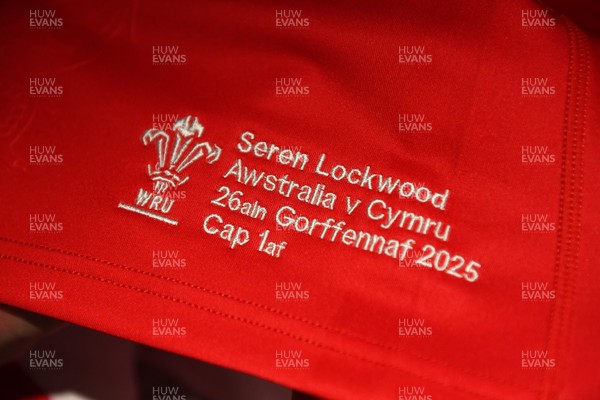 260725 - Australia Women v Wales Women - Seren Lockwood of Wales match shirt