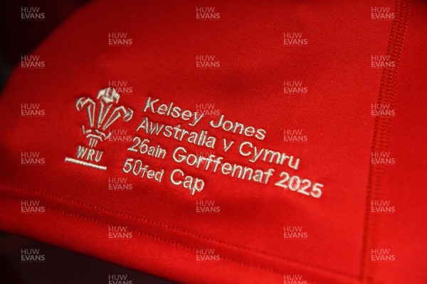260725 - Australia Women v Wales Women - Kelsey Jones’ 50th cap match shirt