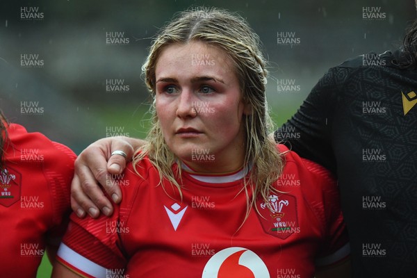 260725 - Australia Women v Wales Women - Alex Callender of Wales at the end of the match