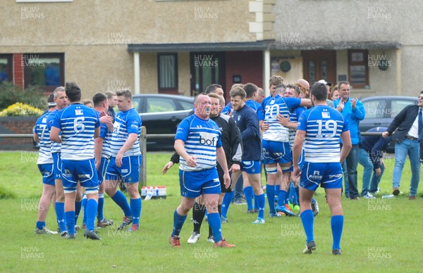 SATURDAY 29th APRIL 2017 WRU National League 3 West B - Bridgend Sports  Bridgend Sports win the WRU National League 3 West B, picking up the trophy after their game against Baglan