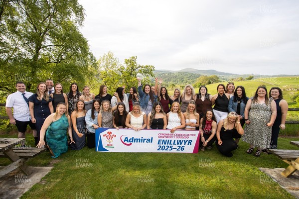 220526 - WRU National League North Wales Trophy Presentation - Bala RFC Women - Bala RFC Women lift the trophy