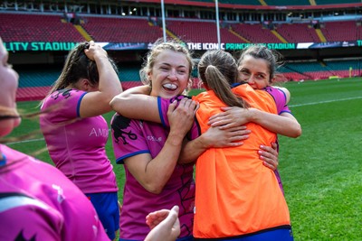 180426 - Bala v Machynlleth - WRU Women's National Bowl - Bala players celebrate
