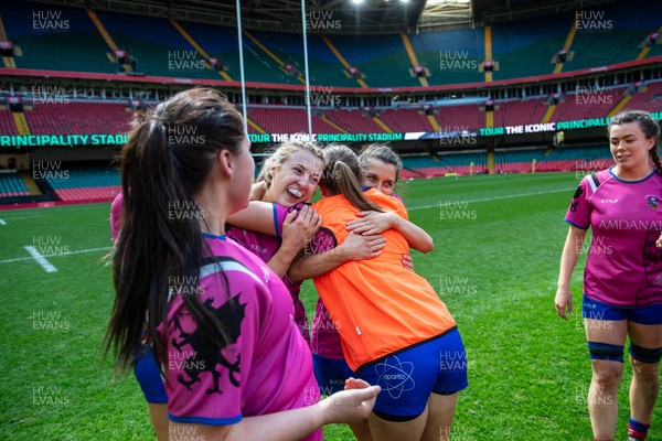 180426 - Bala v Machynlleth - WRU Women's National Bowl - Bala players celebrate