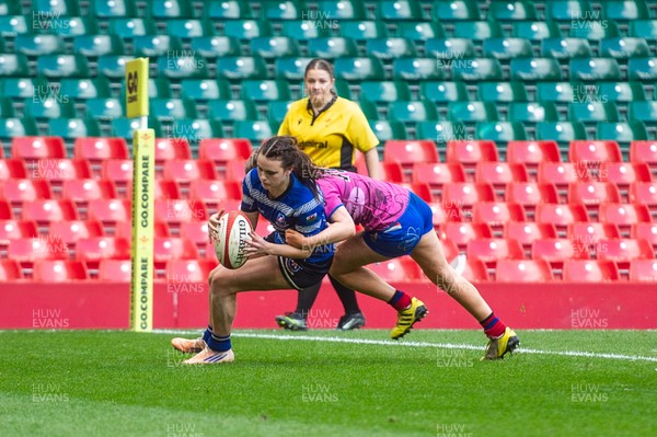 180426 - Bala v Machynlleth - WRU Women's National Bowl - Gwenllian Mason of Machynlleth scores