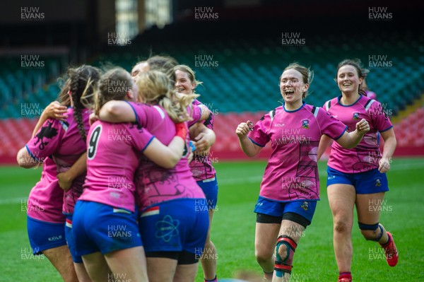 180426 - Bala v Machynlleth - WRU Women's National Bowl - Bala players celebrate