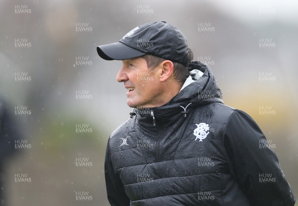271119 - Barbarians Rugby Training Session, Penarth RFC - Coach Robbie Deans during the Barbarians training session at Penarth RFC ahead of their match against Wales