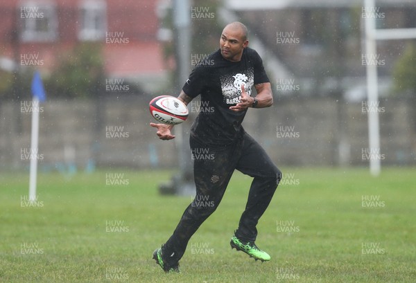 271119 - Barbarians Rugby Training Session, Penarth RFC - Cornal Hendricks of the Barbarians during the Barbarians squad training session at Penarth RFC ahead of their match against Wales