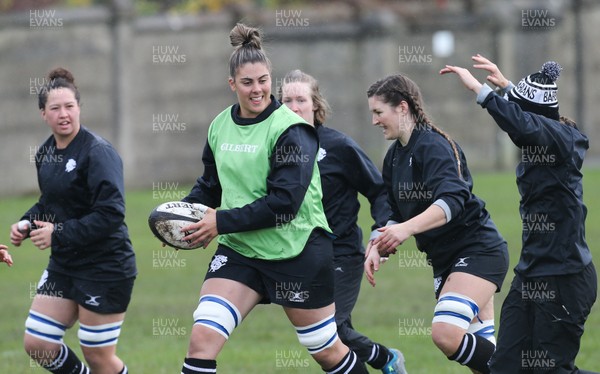 271119 - Barbarians Rugby Training Session, Penarth RFC - The Women's Barbarians squad  during their training session sat Penarth RFC ahead of their matches against Wales