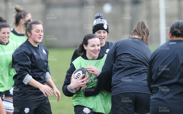 271119 - Barbarians Rugby Training Session, Penarth RFC - Paula Fitzpatrick during the Women's Barbarians squad training session at Penarth RFC ahead of their matches against Wales
