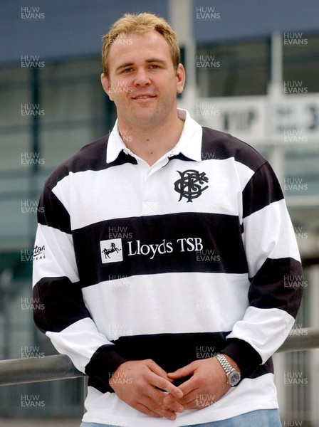 150503 - Scott Quinnell wearing the new Barbarians shirt