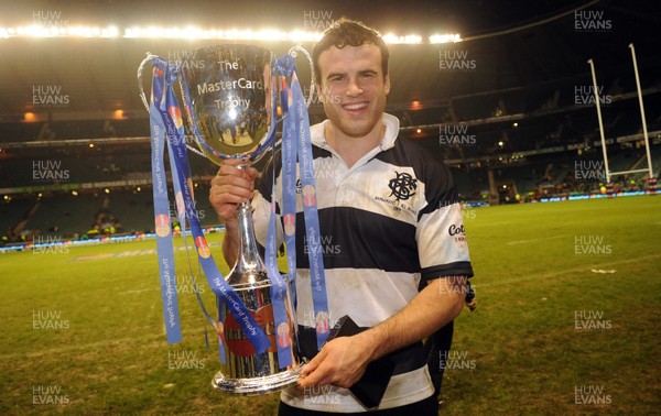 05.12.09 - Barbarians v New Zealand - The MasterCard Trophy - Jamie Robert of the Barbarians celebrates beating the All Blacks. 