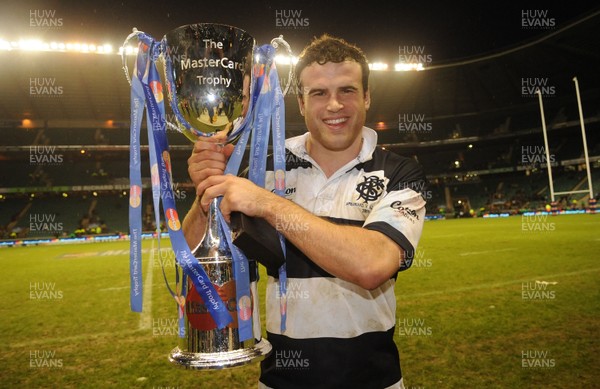 05.12.09 - Barbarians v New Zealand - The MasterCard Trophy - Jamie Robert of the Barbarians celebrates beating the All Blacks. 