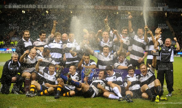 05.12.09 - Barbarians v New Zealand - The MasterCard Trophy - The Barbarians celebrate beating the All Blacks. 