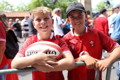 270626 - Barbarians v Wales - Friendly - Wales fans before the game