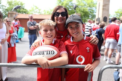 270626 - Barbarians v Wales - Friendly - Wales fans before the game