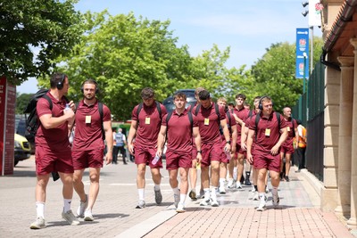 270626 - Barbarians v Wales - Friendly - Wales arrive at Twickenham