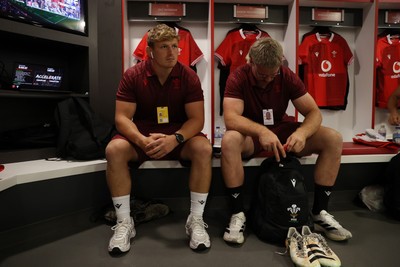 270626 - Barbarians v Wales - Friendly - Jac Morgan of Wales in the dressing room before the game