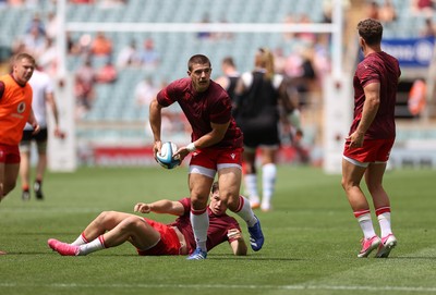 270626 - Barbarians v Wales - Friendly - Joe Hawkins of Wales in the warm up