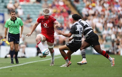 270626 - Barbarians v Wales - Friendly - Aaron Wainwright of Wales 