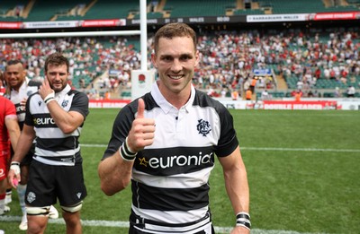 270626 - Barbarians v Wales - Friendly - George North of Barbarians at full time