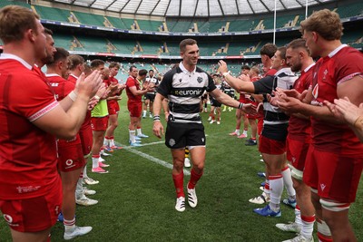 270626 - Barbarians v Wales - Friendly - George North of Barbarians at full time
