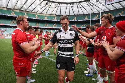 270626 - Barbarians v Wales - Friendly - George North of Barbarians at full time