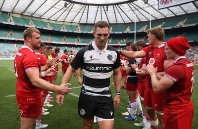 270626 - Barbarians v Wales - Friendly - George North of Barbarians at full time