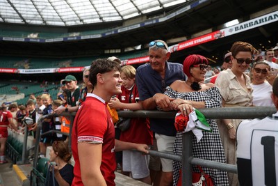 270626 - Barbarians v Wales - Friendly - Eddie James of Wales at full time