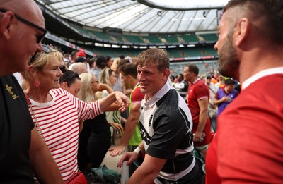 270626 - Barbarians v Wales - Friendly - Jac Morgan of Wales at full time
