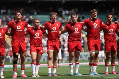 270626 - Barbarians v Wales - Friendly - Wales sing the anthem