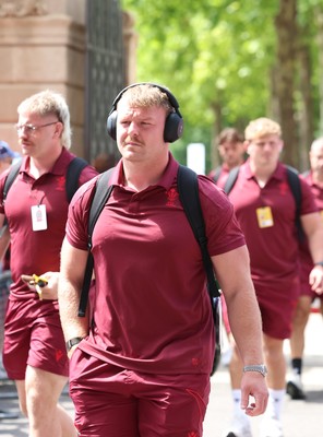 270626 - Barbarians v Wales -  Dewi Lake of Wales arrives at the Allianz Stadium